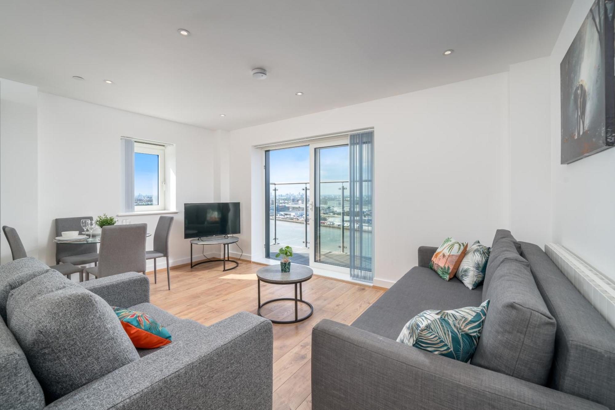 Skyvillion - London River Thames Top Floor Apartments By Woolwich Ferry, Mins To London Excel, O2 Arena , London City Airport With Parking Екстер'єр фото